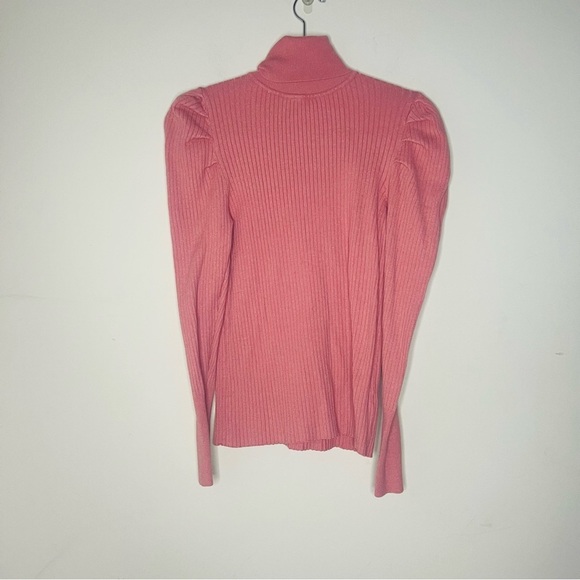 RIBBED Fitted Pink Sweater 1x - Picture 1 of 4